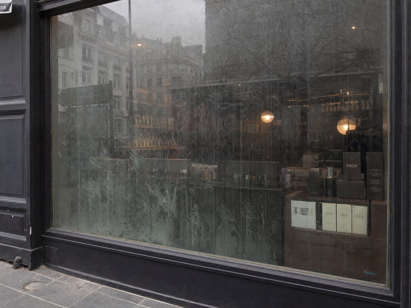 Schaufenster · Glasreinigung – Vorher